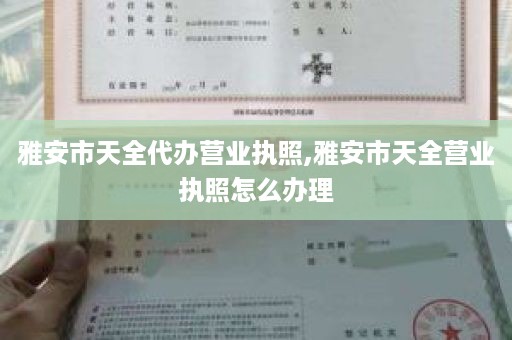 雅安市天全代办营业执照,雅安市天全营业执照怎么办理