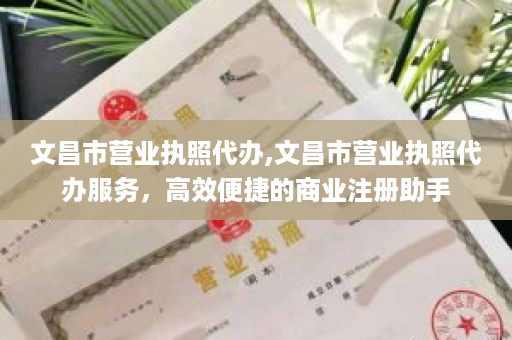 文昌市营业执照代办,文昌市营业执照代办服务，高效便捷的商业注册助手