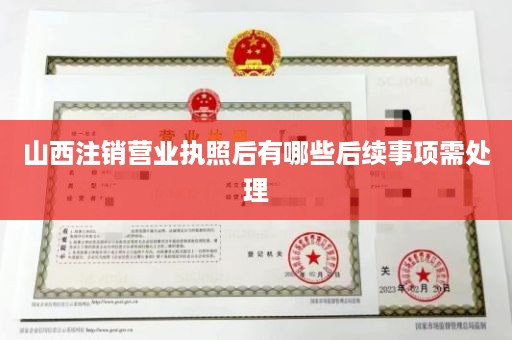 山西注销营业执照后有哪些后续事项需处理