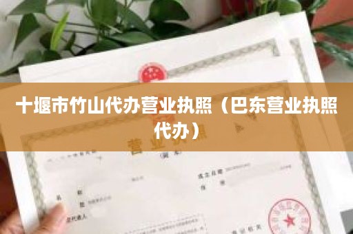 十堰市竹山代办营业执照（巴东营业执照代办）
