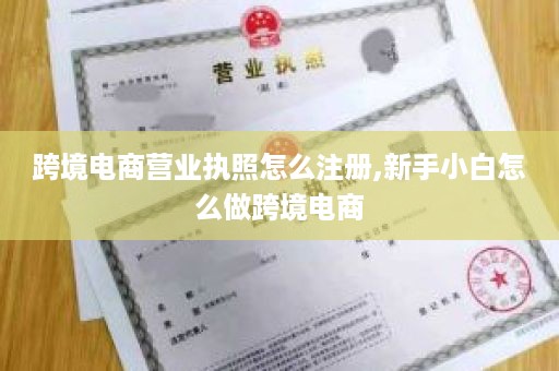 跨境电商营业执照怎么注册,新手小白怎么做跨境电商