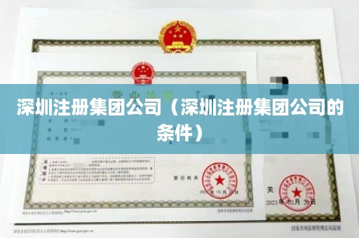 深圳注册集团公司（深圳注册集团公司的条件）