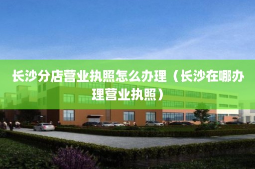 长沙分店营业执照怎么办理（长沙在哪办理营业执照）
