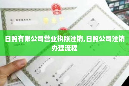 日照有限公司营业执照注销,日照公司注销办理流程