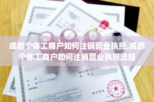 成都个体工商户如何注销营业执照,成都个体工商户如何注销营业执照流程