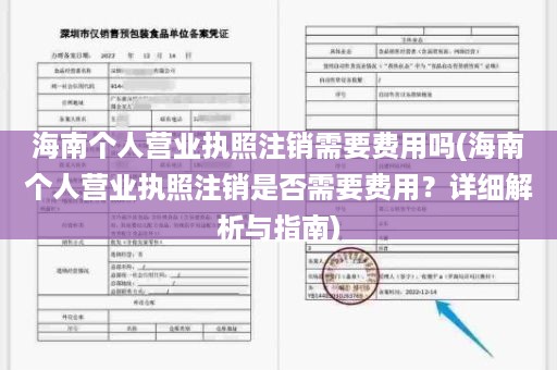 海南个人营业执照注销需要费用吗(海南个人营业执照注销是否需要费用？详细解析与指南)