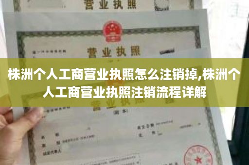 株洲个人工商营业执照怎么注销掉,株洲个人工商营业执照注销流程详解