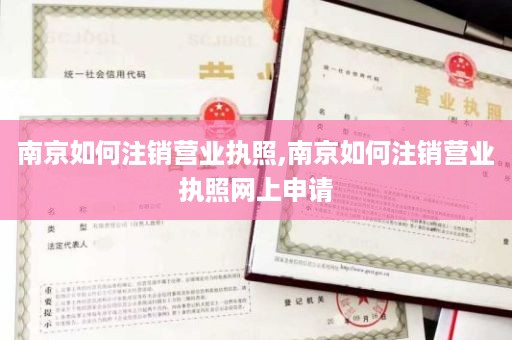 南京如何注销营业执照,南京如何注销营业执照网上申请