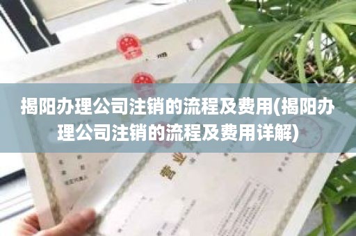 揭阳办理公司注销的流程及费用(揭阳办理公司注销的流程及费用详解)