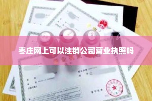 枣庄网上可以注销公司营业执照吗