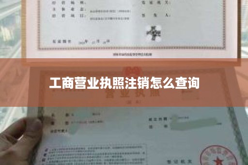 工商营业执照注销怎么查询