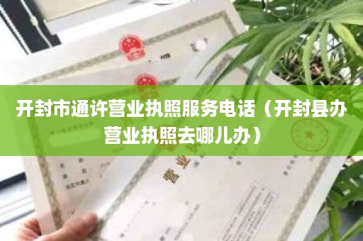 开封市通许营业执照服务电话（开封县办营业执照去哪儿办）