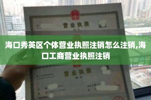 海口秀英区个体营业执照注销怎么注销,海口工商营业执照注销