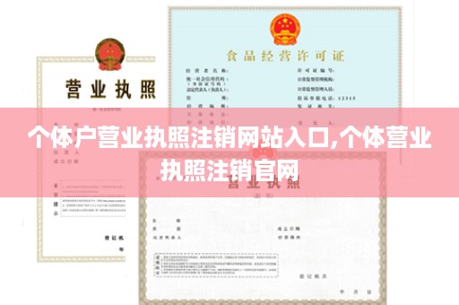个体户营业执照注销网站入口,个体营业执照注销官网