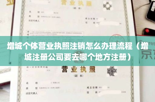 增城个体营业执照注销怎么办理流程（增城注册公司要去哪个地方注册）