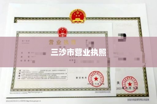 三沙市营业执照
