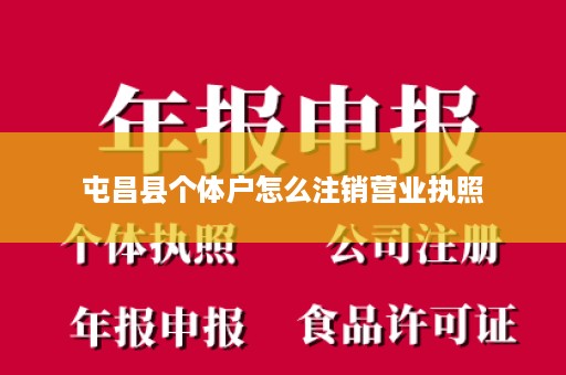屯昌县个体户怎么注销营业执照
