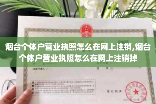 烟台个体户营业执照怎么在网上注销,烟台个体户营业执照怎么在网上注销掉