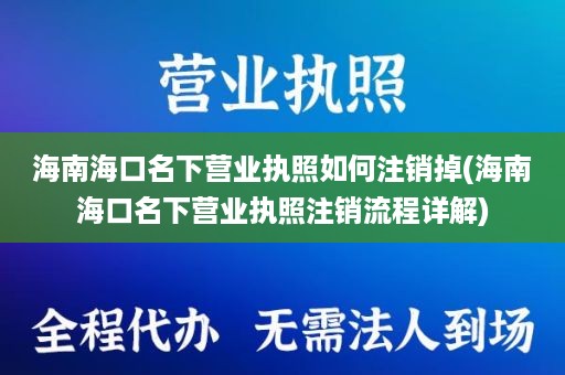海南海口名下营业执照如何注销掉(海南海口名下营业执照注销流程详解)