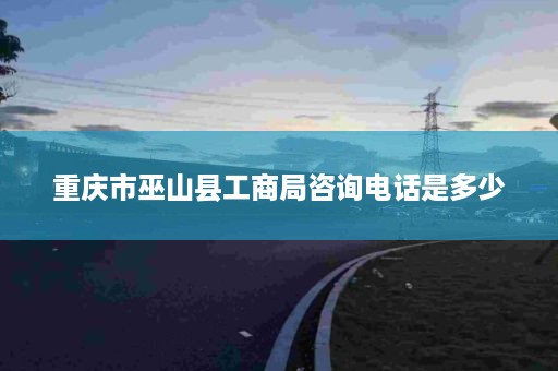 重庆市巫山县工商局咨询电话是多少