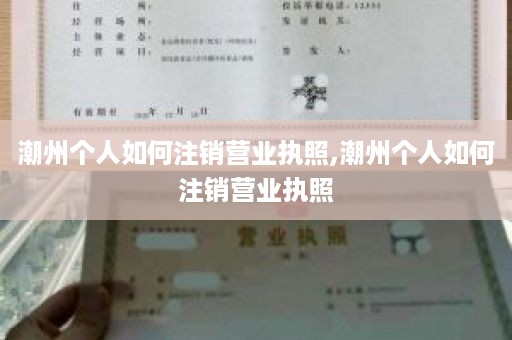 潮州个人如何注销营业执照,潮州个人如何注销营业执照
