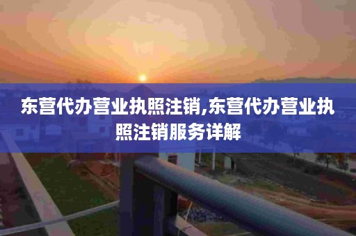 东营代办营业执照注销,东营代办营业执照注销服务详解