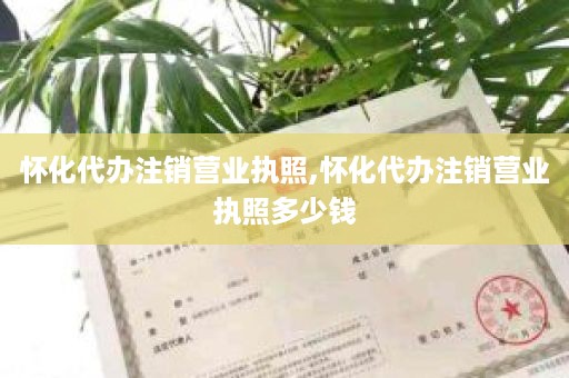 怀化代办注销营业执照,怀化代办注销营业执照多少钱