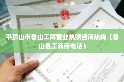 平顶山市鲁山工商营业执照咨询热线（鲁山县工商所电话）