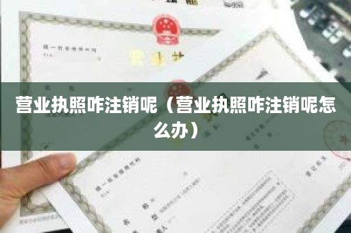 营业执照咋注销呢（营业执照咋注销呢怎么办）