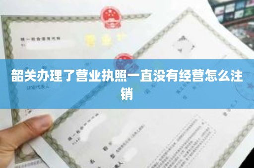韶关办理了营业执照一直没有经营怎么注销
