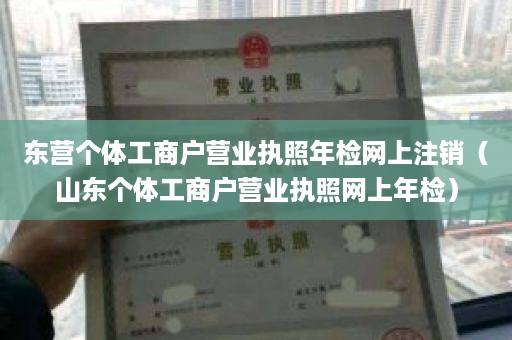 东营个体工商户营业执照年检网上注销（山东个体工商户营业执照网上年检）