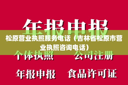 松原营业执照服务电话（吉林省松原市营业执照咨询电话）
