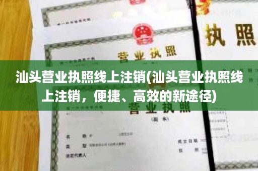 汕头营业执照线上注销(汕头营业执照线上注销，便捷、高效的新途径)