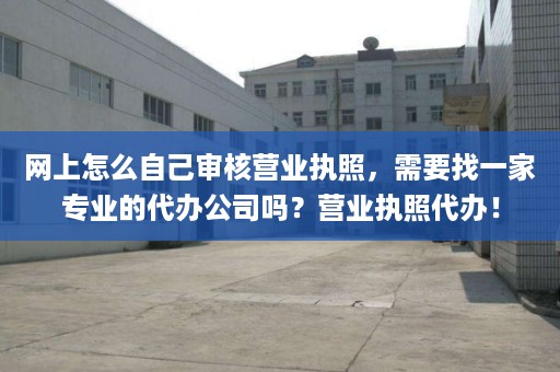 网上怎么自己审核营业执照，需要找一家专业的代办公司吗？营业执照代办！