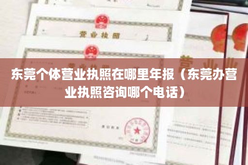 东莞个体营业执照在哪里年报（东莞办营业执照咨询哪个电话）
