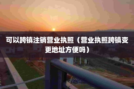 可以跨镇注销营业执照（营业执照跨镇变更地址方便吗）