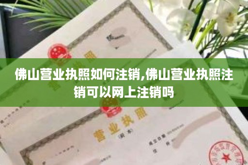 佛山营业执照如何注销,佛山营业执照注销可以网上注销吗