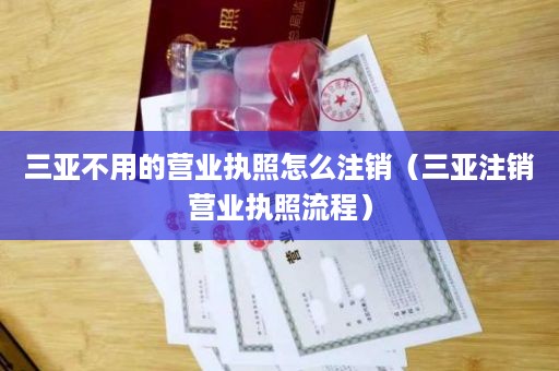 三亚不用的营业执照怎么注销（三亚注销营业执照流程）