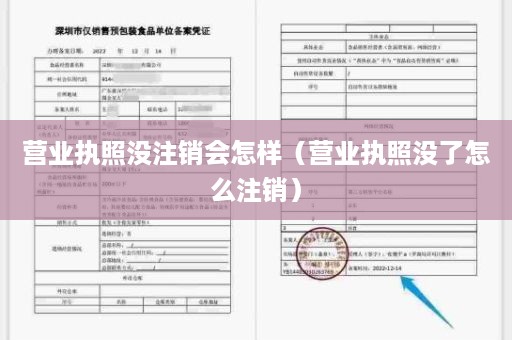 营业执照没注销会怎样（营业执照没了怎么注销）