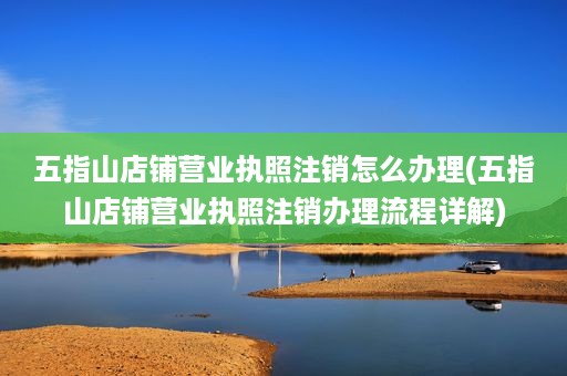 五指山店铺营业执照注销怎么办理(五指山店铺营业执照注销办理流程详解)