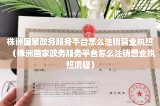 株洲国家政务服务平台怎么注销营业执照（株洲国家政务服务平台怎么注销营业执照流程）