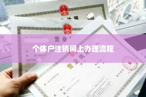 个体户注销网上办理流程