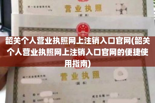 韶关个人营业执照网上注销入口官网(韶关个人营业执照网上注销入口官网的便捷使用指南)