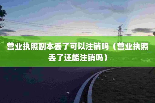 营业执照副本丢了可以注销吗（营业执照丢了还能注销吗）