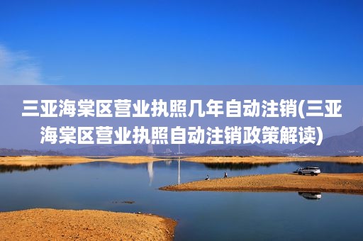 三亚海棠区营业执照几年自动注销(三亚海棠区营业执照自动注销政策解读)