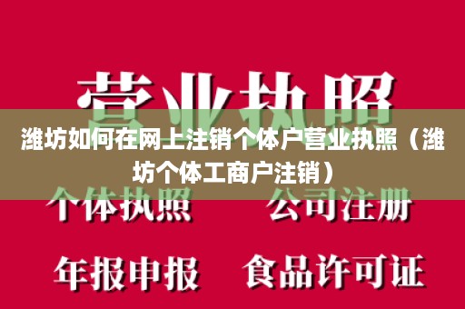 潍坊如何在网上注销个体户营业执照（潍坊个体工商户注销）