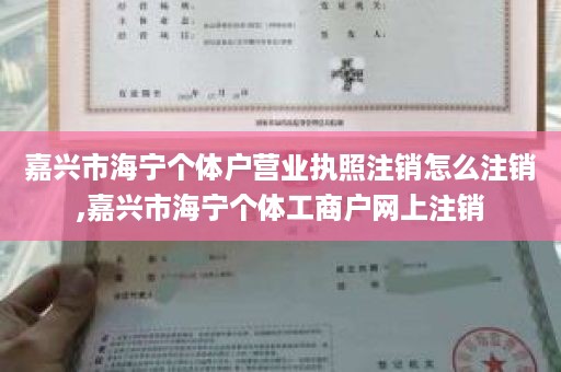 嘉兴市海宁个体户营业执照注销怎么注销,嘉兴市海宁个体工商户网上注销