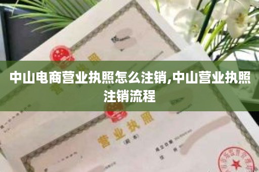 中山电商营业执照怎么注销,中山营业执照注销流程