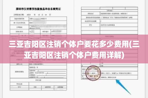 三亚吉阳区注销个体户要花多少费用(三亚吉阳区注销个体户费用详解)
