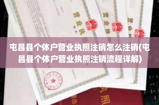 屯昌县个体户营业执照注销怎么注销(屯昌县个体户营业执照注销流程详解)